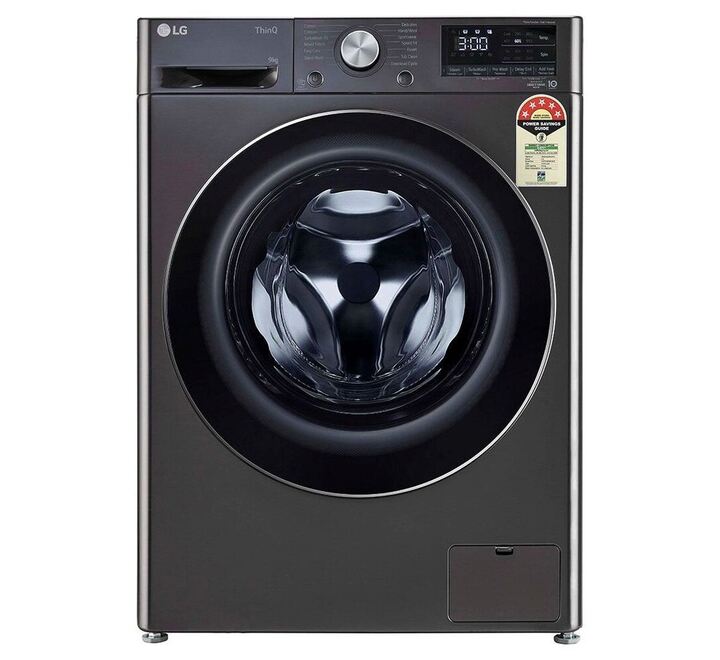 LG 9 Kg Front Load Fully Automatic Washing Machine FHP1209Z9B Black Steel (FHP1209Z9B.ABLQEIL)